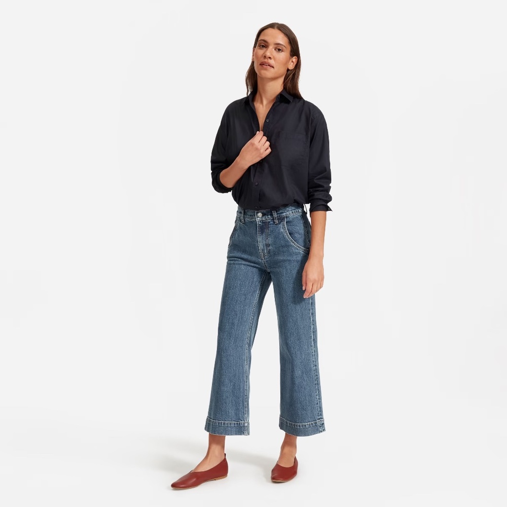 Everlane The Wide Leg Denim Jeans